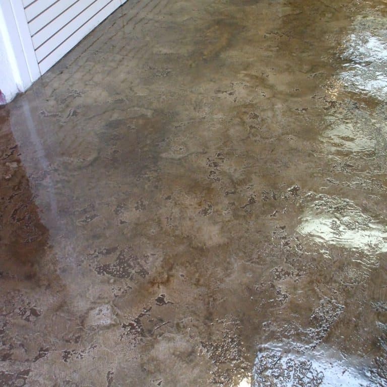 acid stained concrete epoxy design flooring installed in a commercial floor, San Antonio